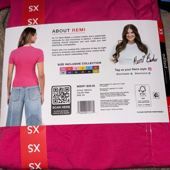 Edited by Remi Bader Black Baby Tee - Picture 4 of 6